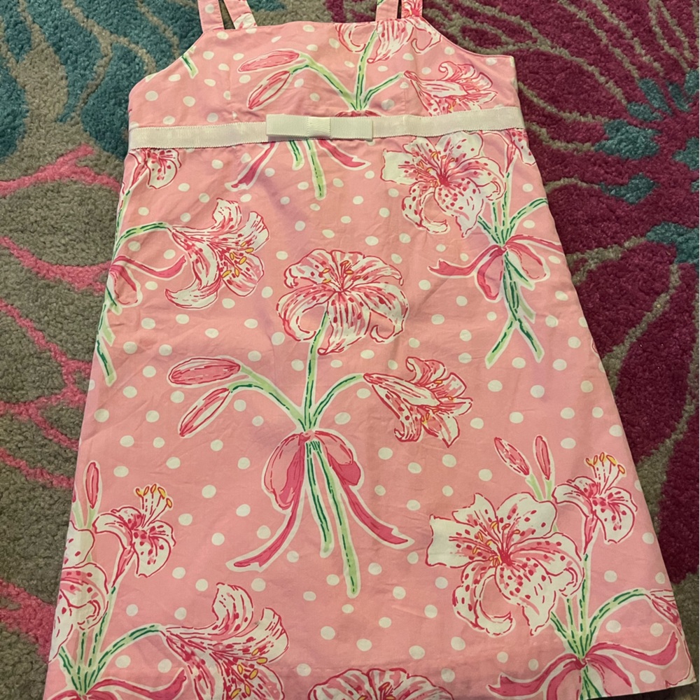 Lilly Pulitzer pink summer dress, girls size 5